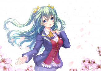 Картинка аниме unknown +другое фон взгляд девушка