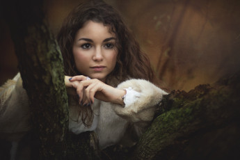 Картинка девушки -unsort+ брюнетки +шатенки взгляд лицо