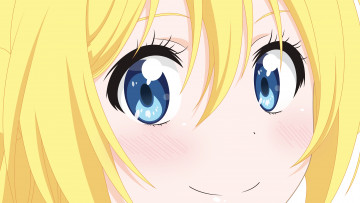 Картинка аниме nisekoi девушка фон взгляд
