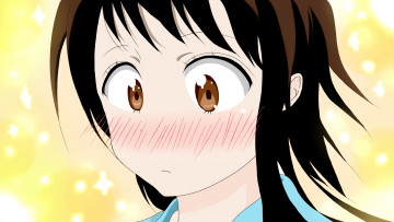 Картинка аниме nisekoi девушка взгляд фон