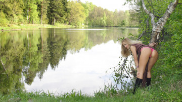 Картинка девушки -unsort+ блондинки фон lilya взгляд девушка