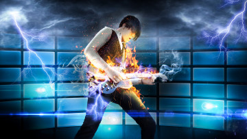 Картинка музыка -+другое фон мужчина игра гитара