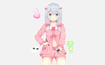 Картинка аниме eromanga-sensei kawaii bear blush anime manga japanese sugoi bishojo kuma mussune sagiri izumi megumi jinno masamune