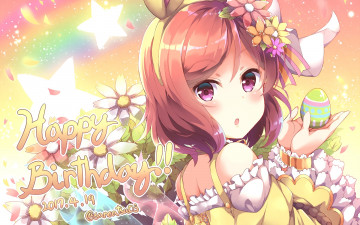 Картинка аниме love+live +school+idol+project девушка взгляд фон