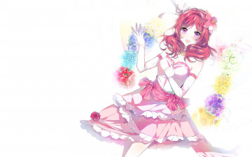 Картинка аниме love+live +school+idol+project взгляд фон девушка