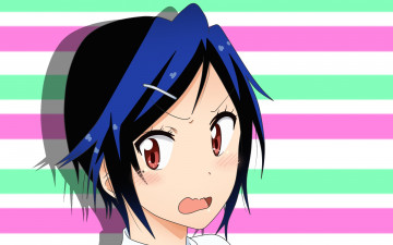 Картинка аниме nisekoi фон взгляд девушка