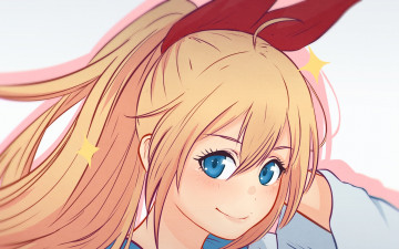 Картинка аниме nisekoi фон взгляд девушка