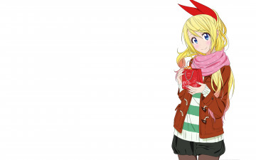 Картинка аниме nisekoi взгляд девушка фон