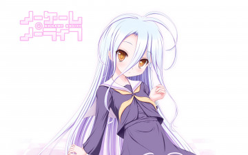 Картинка аниме no+game+no+life фон взгляд девушка