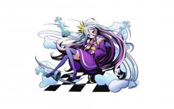 Картинка аниме no+game+no+life фон взгляд девушка