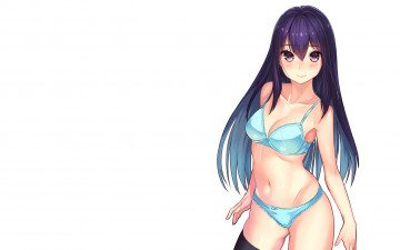 Картинка аниме unknown +другое фон взгляд девушка