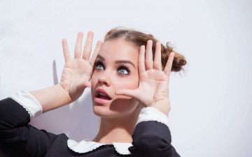 Картинка девушки barbara+palvin глаза модель лицо жест