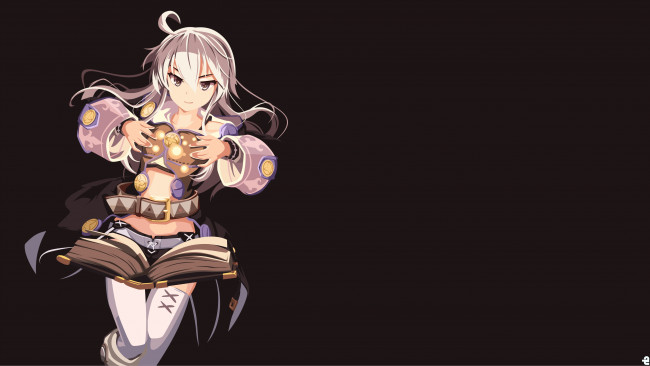 Обои картинки фото аниме, grimoire of zero, фон, взгляд, девушка