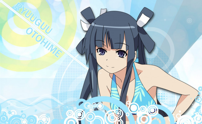 Обои картинки фото аниме, ookami-san to shichinin no nakama-tachi, фон, девушка, взгляд