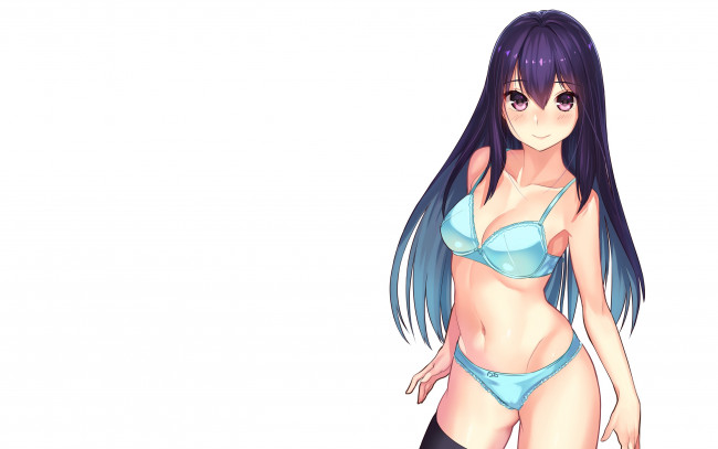 Обои картинки фото аниме, unknown,  другое, фон, взгляд, девушка