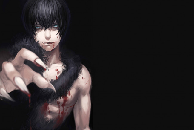 Обои картинки фото аниме, katekyo hitman reborn, хибари, кёя