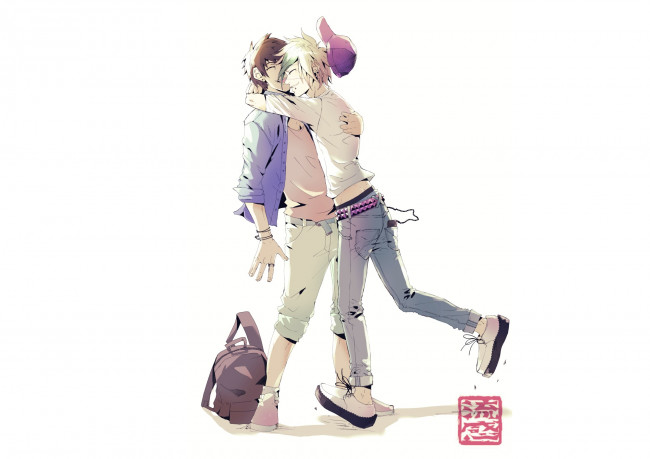 Обои картинки фото аниме, unknown,  другое, парни