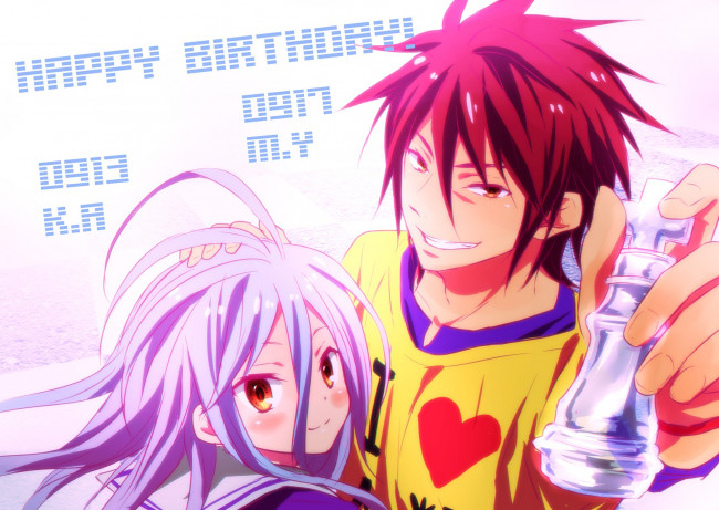 Обои картинки фото аниме, no game no life, фон, взгляд, девушка