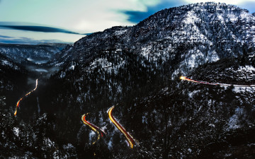 Картинка природа дороги горы шоссе серпантин