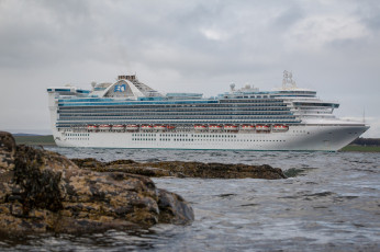 Картинка caribbean+princess корабли лайнеры круиз лайнер