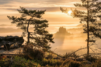 Картинка природа восходы закаты простор