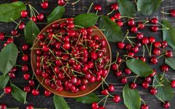 Картинка еда вишня +черешня вишни
