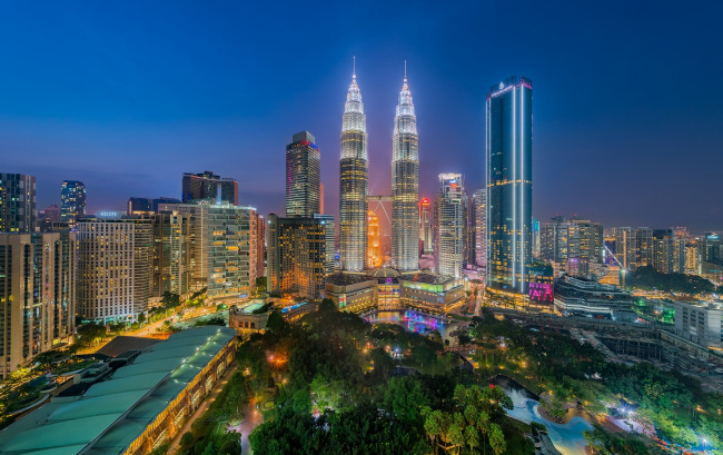 Обои картинки фото города, куала-лумпур , малайзия, простор
