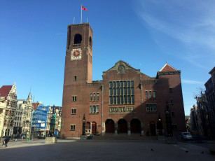 Картинка города амстердам+ нидерланды площадь