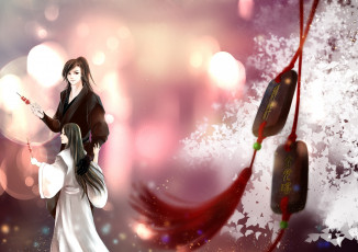 Картинка аниме mo+dao+zu+shi парень мальчик перчатка угощение знаки