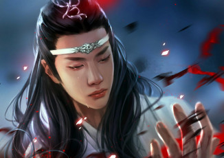 Картинка рисованное кино +мультфильмы лань ванцзи слезы