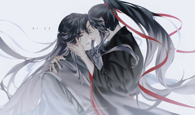 Обои картинки фото аниме, mo dao zu shi, лань, ванцзи, вэй, усянь