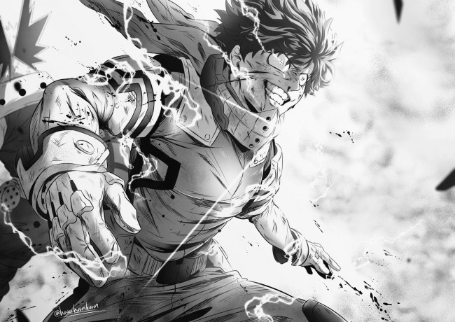 Обои картинки фото аниме, boku no hero academia, моя, геройская, академия