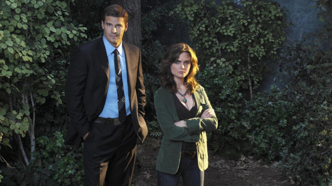 Обои картинки фото кино фильмы, bones, детективы, лес