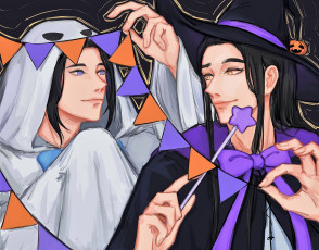 Картинка аниме mo+dao+zu+shi заклинатели костюмы флажки