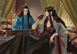 Картинка аниме mo+dao+zu+shi лань ванцзи вэй усянь гуцинь кувшин