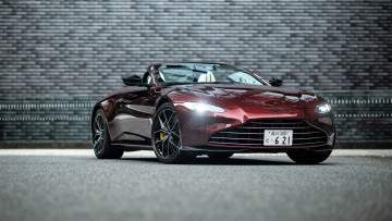 Картинка aston+martin+vantage+roadster автомобили aston+martin вишневый кабриолет