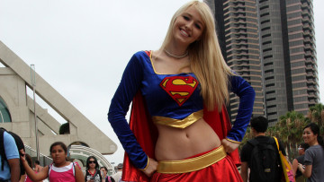 Картинка девушки -+креатив +косплей supergirl