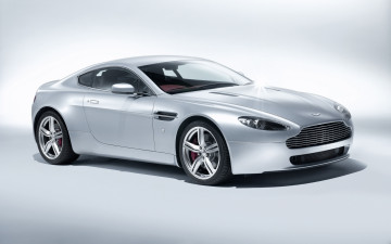 Картинка aston+martin+v8 автомобили aston+martin белый