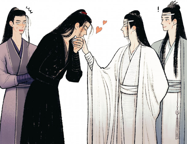 Обои картинки фото аниме, mo dao zu shi, вэй, усянь, лань, ванцзи, сичэнь, цзян, чэн