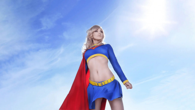 Обои картинки фото девушки, jennifer van damsel, supergirl, jennifer, van, damsel