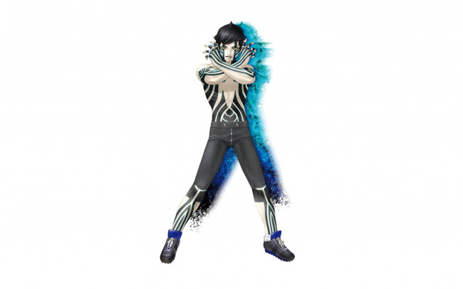 Обои картинки фото видео игры, shin megami tensei,  nocturne, парень, знаки