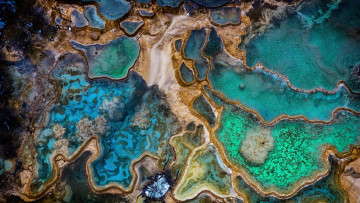 Картинка национальный+парк+huanglong природа реки озера китай национальный парк хуанлун пейзаж озеро