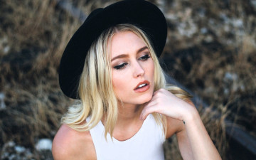 Картинка девушки -+лица +портреты блондинка лицо шляпа