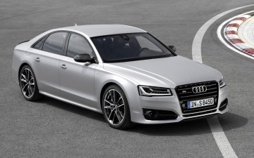 Картинка audi+s8 автомобили audi белый дорога