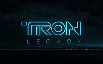 Картинка кино+фильмы tron+legacy название надпись неон огни