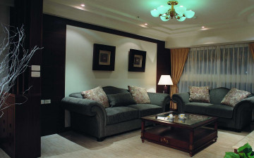 обоя интерьер, гостиная