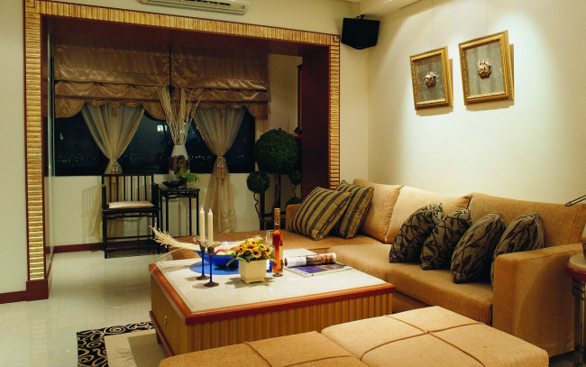 Обои картинки фото интерьер, гостиная