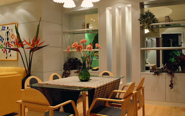 Обои картинки фото интерьер, столовая