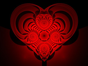 Картинка 3д графика fractal фракталы фон цвета узор