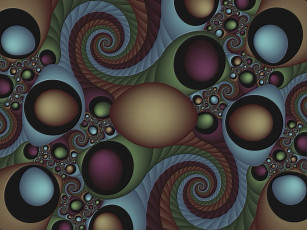 Картинка 3д графика fractal фракталы фон цвета узор